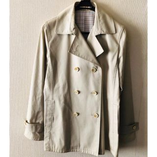 コムサデモード(COMME CA DU MODE)のGabardine K.T ショートトレンチコート　美品(トレンチコート)