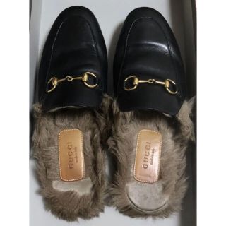 グッチ(Gucci)のGUCCI グッチ ファースリッポン(スリッポン/モカシン)