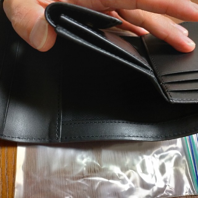 MUJI (無印良品)(ムジルシリョウヒン)の無印良品　ヌメ革　三つ折り財布 メンズのファッション小物(折り財布)の商品写真