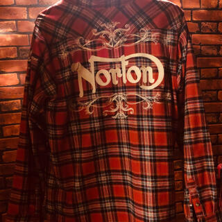 ノートン(Norton)の期間限定　割引中　Norton  ネルチェックシャツ　XL(シャツ)