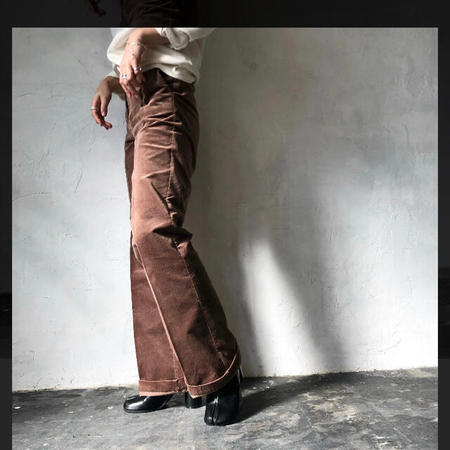 willfully   styling wide velvet pants レディースのパンツ(カジュアルパンツ)の商品写真