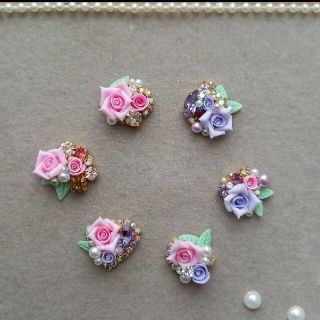 薔薇のマグネットピアス☆マスクチャーム(ピアス)