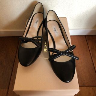 プラダ(PRADA)のPRADA★リボン パンプス★34 希少サイズ(ハイヒール/パンプス)