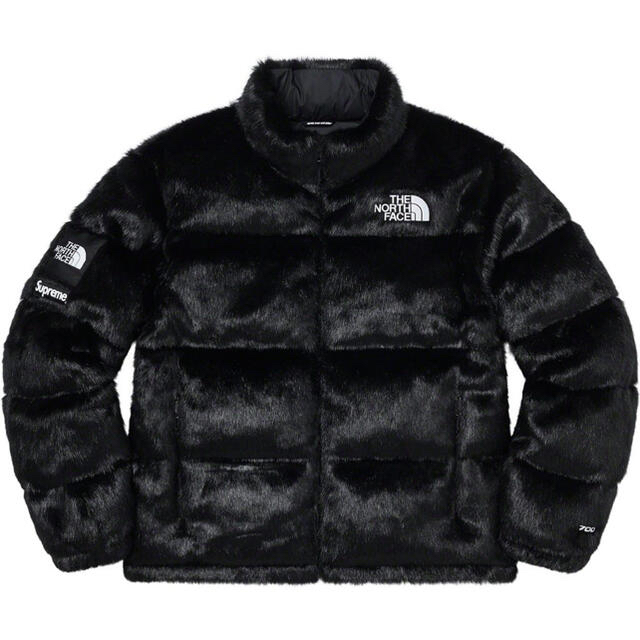 supreme Faux Fur Nuptse Jacket Lサイズ