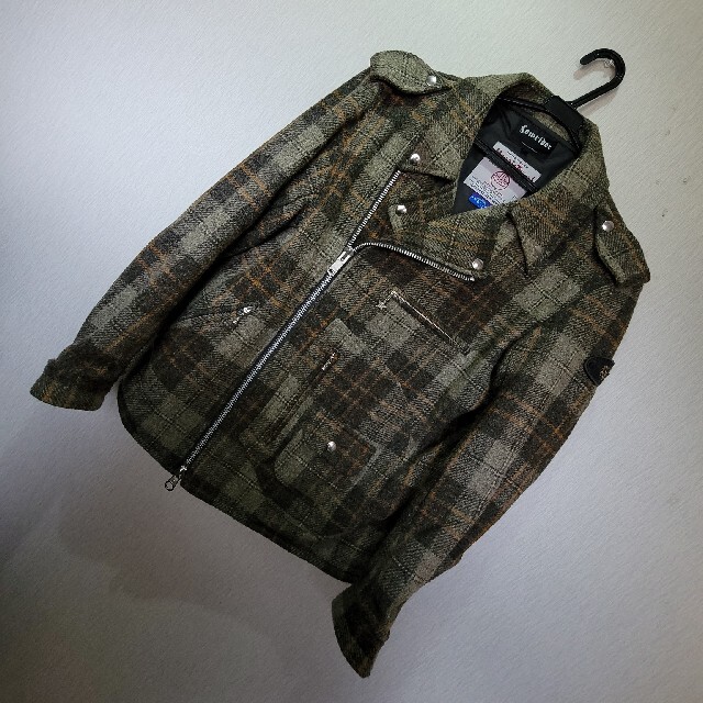 Harris Tweed ライダース - ライダースジャケット