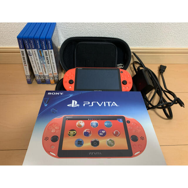 最高の品質の Playstation Vita りょう様専用playstation Vita Neon Orangeソフトセット 携帯用ゲーム機本体 Www Reomti Se
