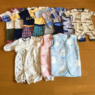 ユニクロ(UNIQLO)のカバーオール等12枚 50 60 70(カバーオール)