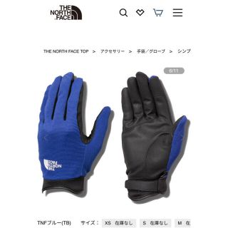 ザノースフェイス(THE NORTH FACE)のノースフェイス　シンプル　トレッカーズグローブMサイズ新品未開封(手袋)