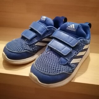 アディダス(adidas)のアディダス　adidas　ブルー　スニーカー　１６センチ(スニーカー)