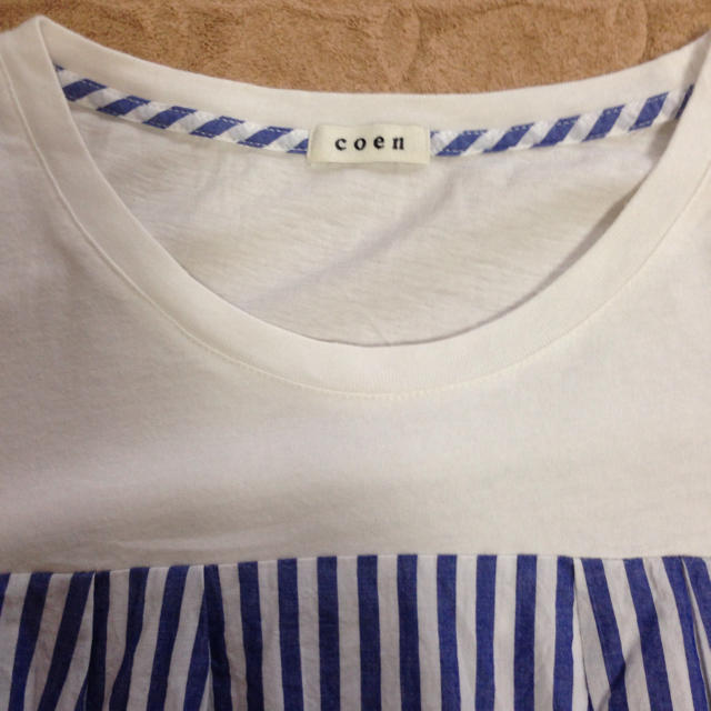 coen(コーエン)のcoen 異素材Tシャツ レディースのトップス(Tシャツ(半袖/袖なし))の商品写真