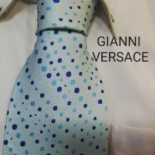 ジャンニヴェルサーチ(Gianni Versace)の大人気★ヴェルサーチ／GIANNI VERSACE★ドット柄高級シルクネクタイ★(ネクタイ)