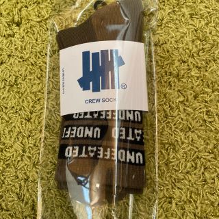 アンディフィーテッド(UNDEFEATED)のUNDEFEATED CREW SOCK WHITE LOGO 靴下　ソックス(その他)