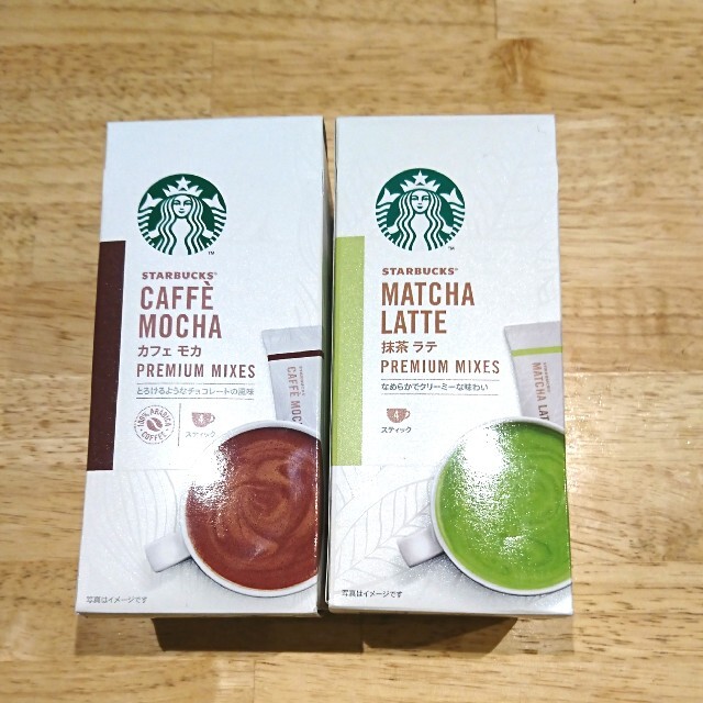 Starbucks Coffee(スターバックスコーヒー)のスターバックス コーヒー スティック 抹茶ラテ カフェモカ 各4本 食品/飲料/酒の飲料(コーヒー)の商品写真