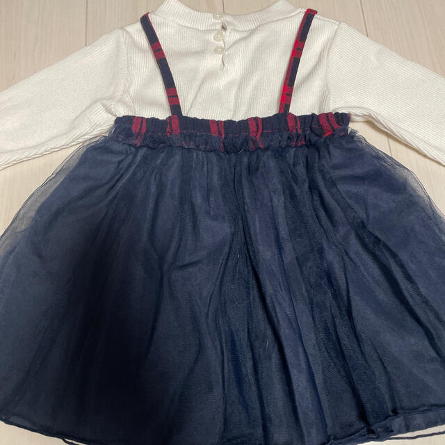 petit main(プティマイン)の値下げ　petit main ワンピース  キッズ/ベビー/マタニティのベビー服(~85cm)(ワンピース)の商品写真