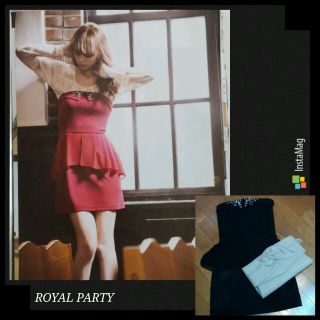 ロイヤルパーティー(ROYAL PARTY)の鈴木えみﾁｬﾝ着用❤未使用ミニドレス(ミニワンピース)