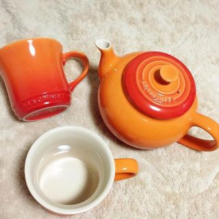 ルクルーゼ(LE CREUSET)のルクルーゼ　ティーポットセット(食器)