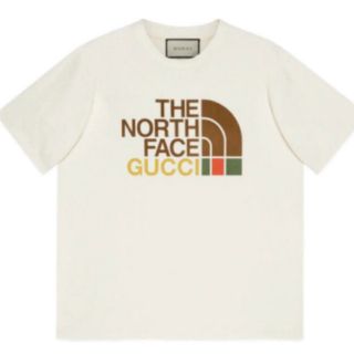 グッチ(Gucci)のGUCCI × THE NORTH FACE tシャツ　M(Tシャツ/カットソー(半袖/袖なし))