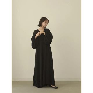 トゥデイフル(TODAYFUL)のlouren  front button volume onepiece(ロングワンピース/マキシワンピース)