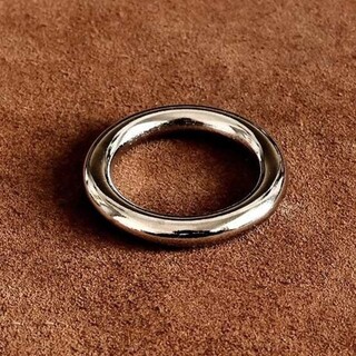ニッケルシルバー 指輪 19号 （Mサイズ）リング パーツ アクセサリー 銀色(リング(指輪))