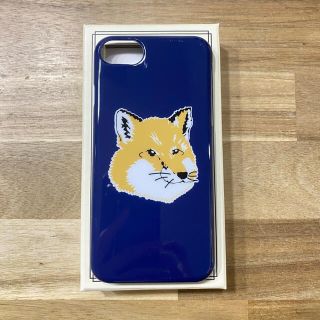 メゾンキツネ(MAISON KITSUNE')の新品　メゾンキツネ　iPhone8ケース　スマホケース　ネイビー　ブランド(iPhoneケース)