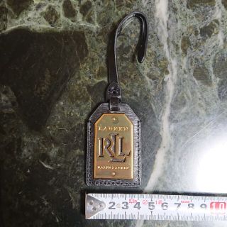 ラルフローレン(Ralph Lauren)の新品★未使用【ローレン ラルフローレン】キーホルダー★黒革 × ゴールド金具(キーホルダー)