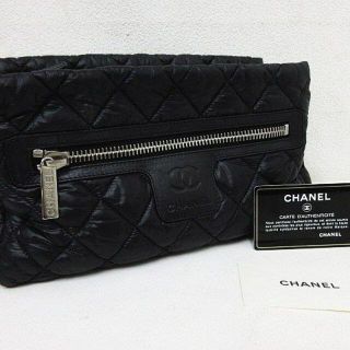 シャネル(CHANEL)の【美品】 CHANEL シャネル コココクーン ナイロン ポーチ(クラッチバッグ)