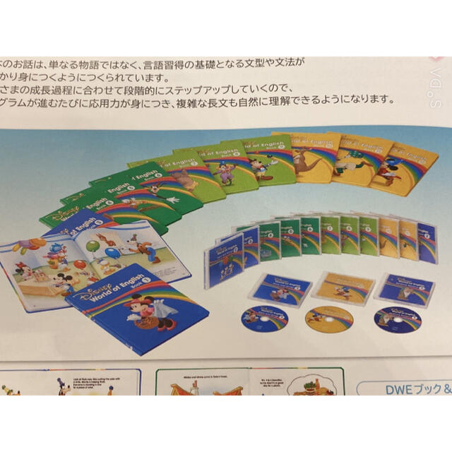 新品ディズニー英語システム☆メインプログラム絵本&CDセット