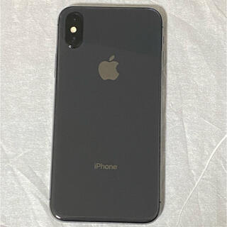 アップル(Apple)の【専用 秋田様】iPhone X 256 GB SIMフリー バッテリー100%(スマートフォン本体)