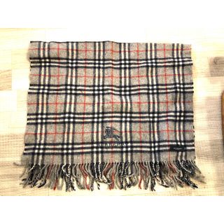 バーバリー(BURBERRY)の一度のみ美品バーバリー膝掛けブランケットノバチェックグレー(毛布)