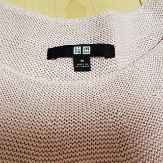 ユニクロ(UNIQLO)のユニクロ ピンク立体ニットセーター(ニット/セーター)