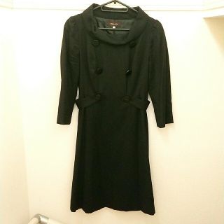 ジャスグリッティー(JUSGLITTY)の JUSGLITTY ジャスグリッティー 上品なロールカラーAラインワンピース(ひざ丈ワンピース)