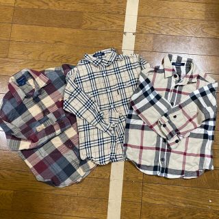 BURBERRY - バーバリーシャツ3枚セットの通販 by みどりさん's shop ...