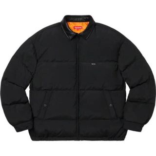 シュプリーム(Supreme)のsupreme Leather Collar Puffy Jacket (ダウンジャケット)