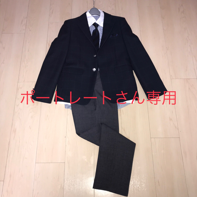 【未使用】卒業式　男児用　ジャケット&パンツセット　サイズ160 キッズ/ベビー/マタニティのキッズ服男の子用(90cm~)(ドレス/フォーマル)の商品写真