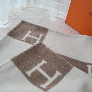 エルメス(Hermes)のエルメス ブランケット ひざ掛け アヴァロン ベビー 毛布(毛布)