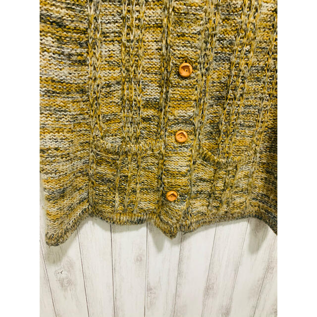 ART VINTAGE(アートヴィンテージ)の【90s】vintage Knit sweater ニット　セーター　総柄アート レディースのトップス(ニット/セーター)の商品写真