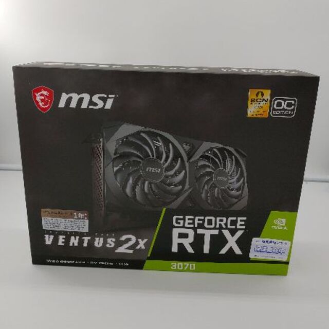 【新品未使用】GeForce RTX 3070 VENTUS 2X OCGDDR68GB