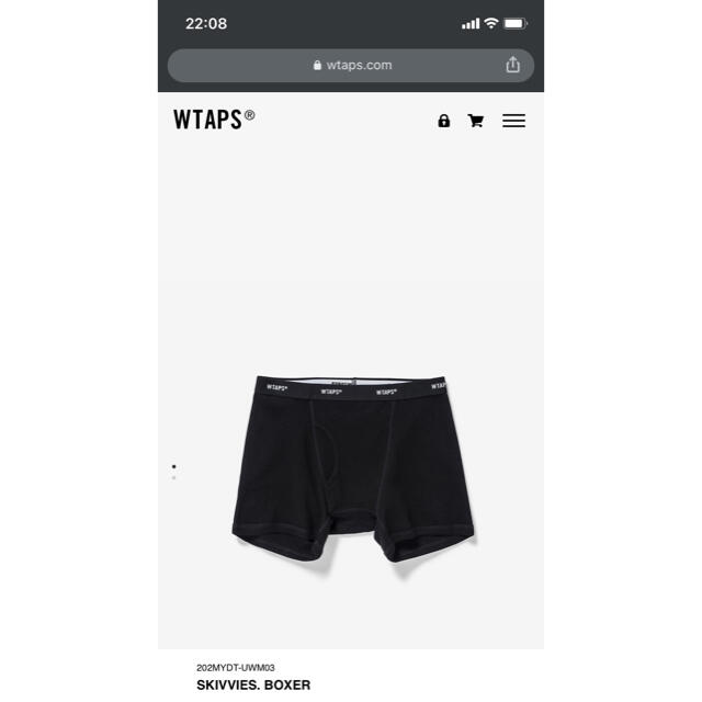 W)taps(ダブルタップス)のwtaps ボクサーパンツ メンズのアンダーウェア(ボクサーパンツ)の商品写真