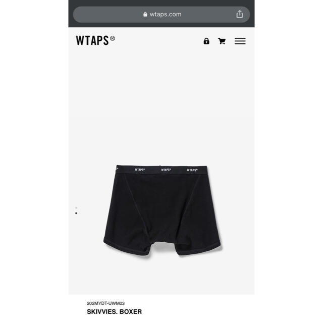 W)taps(ダブルタップス)のwtaps ボクサーパンツ メンズのアンダーウェア(ボクサーパンツ)の商品写真