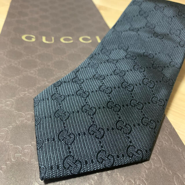 新品タグ付】GUCCI グッチ ネクタイ G Gロゴ ブラック 黒 【GINGER掲載