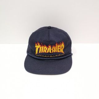 スラッシャー(THRASHER)の90s スラッシャー THRASHER キャップ CAP FLAME USA製 (キャップ)