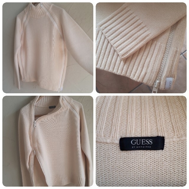 GUESS(ゲス)の【GUESS】ゲス　プルオーバーニット　ハイネックセーターMARCIANOオフ白 メンズのトップス(ニット/セーター)の商品写真