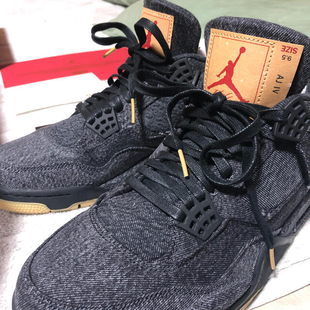 AIR JORDAN4 NRG Levi's ブラックデニム 27.5cm 2