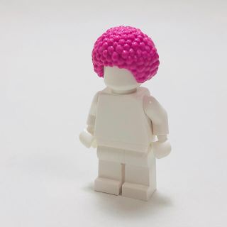 レゴ(Lego)の【新品未使用】レゴ　LEGO ヘア　ヘアー　アフロ　ピンク(知育玩具)