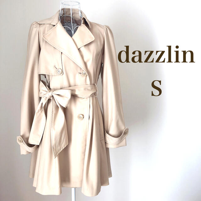 dazzlin - 美品♡ 大人気!dazzlin 【S】トレンチコート ベージュ リボンの通販 by me.✿shop|ダズリンならラクマ