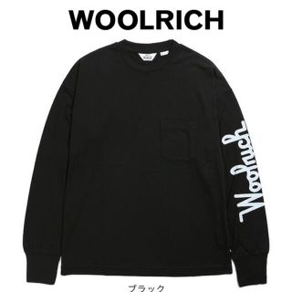 ウールリッチ(WOOLRICH)のWOOLRICH カットソー　ウールリッチ　ロンT 袖ロゴ　美品　クルーネック(Tシャツ/カットソー(七分/長袖))