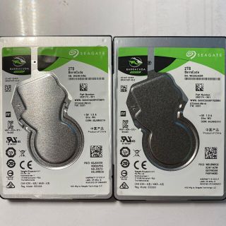Seagate 2.5インチ 2TB×2枚セット　未使用品(PCパーツ)