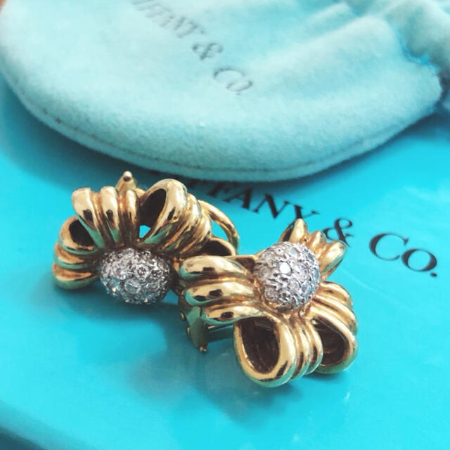 お値下げ不可 Tiffany ティファニー 18kt ダブルループ イヤリング