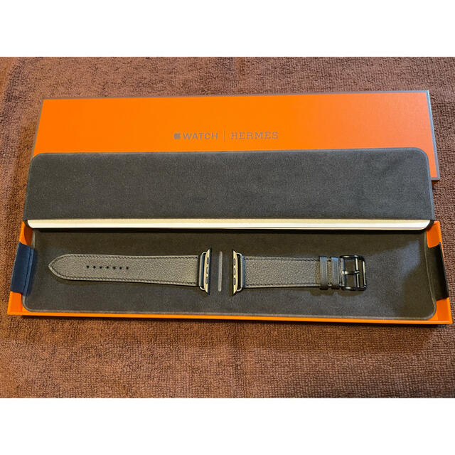 新品　Apple Watch HERMES ブラックレザー　ベルト