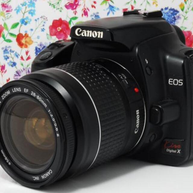 Canon Kiss X☆Wレンズセット☆カメラの操作を楽しみたい方に☆3158 デジタルカメラ 単品配送